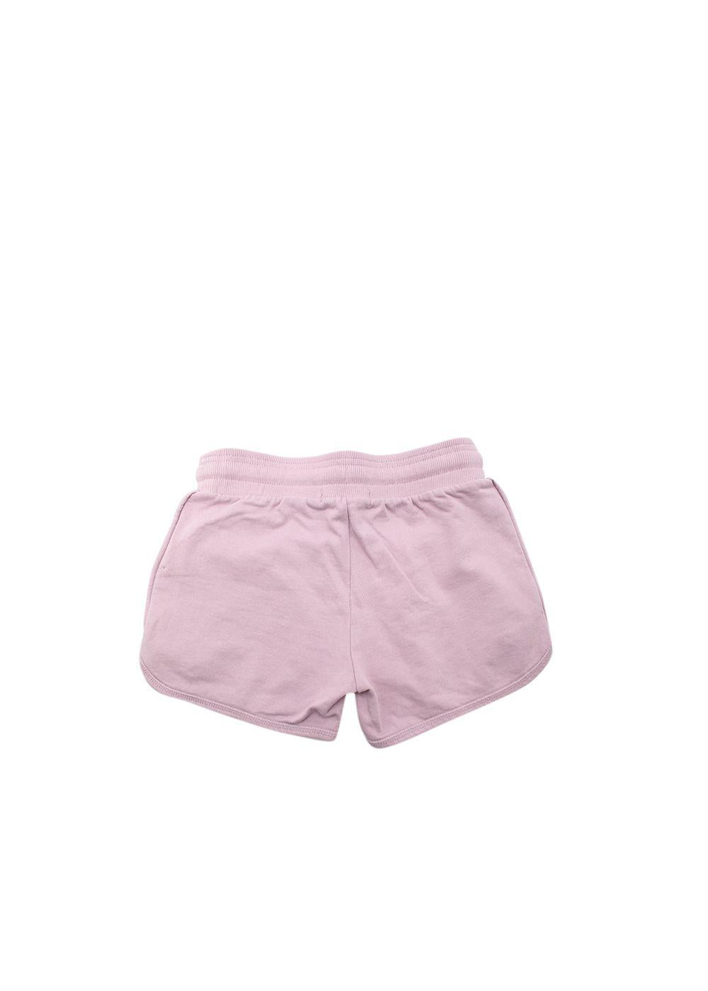 Pink Drawstring Cotton Shorts