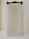 Prada linen and cotton-blend pencil skirt