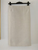 Prada linen and cotton-blend pencil skirt