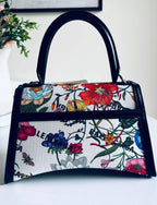 x Balenciaga Hacker Project Flora canvas Hourglass bag