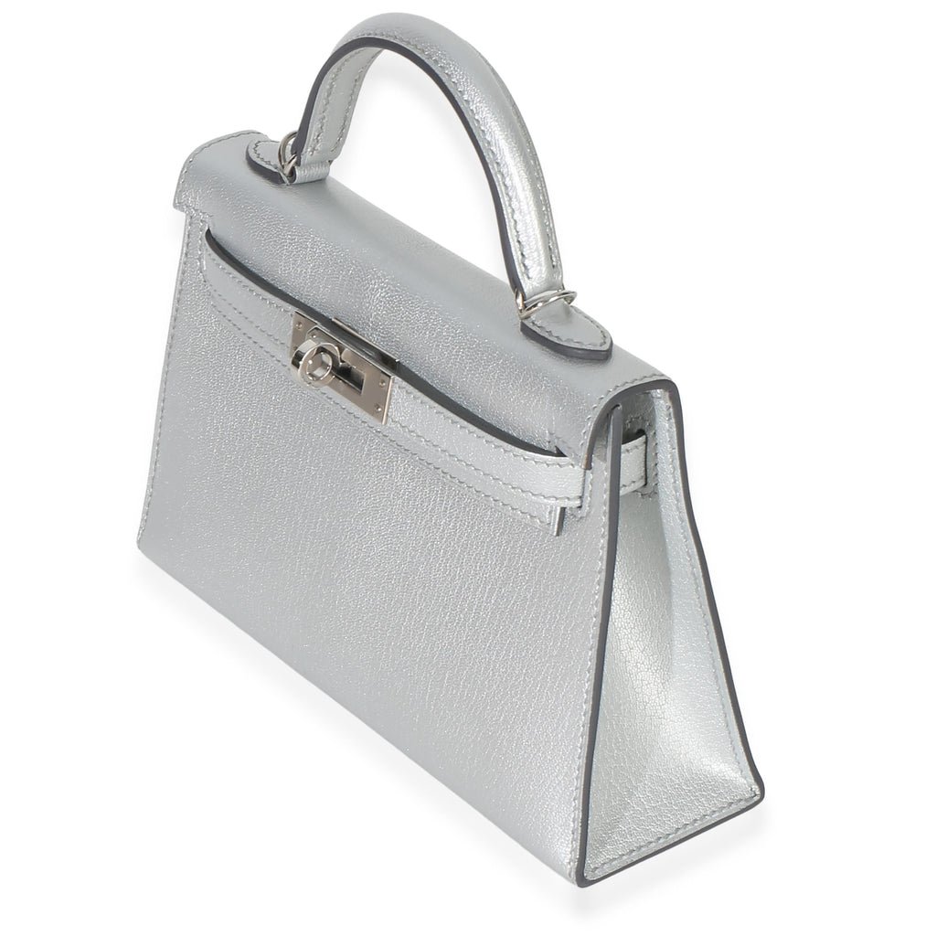 Hermès  Chevre Chamkilight Sellier Mini Kelly II 20 PHW