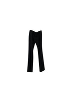 Black Crepe Wide Leg Trousers