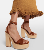 Jimmy Choo Gaia 140 Platform Sandals 37.5