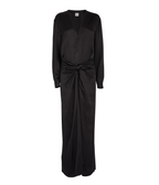 Toteme Knot-Detail Satin Dress