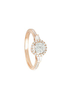 18kt Rose Gold Diamond Engagement Ring