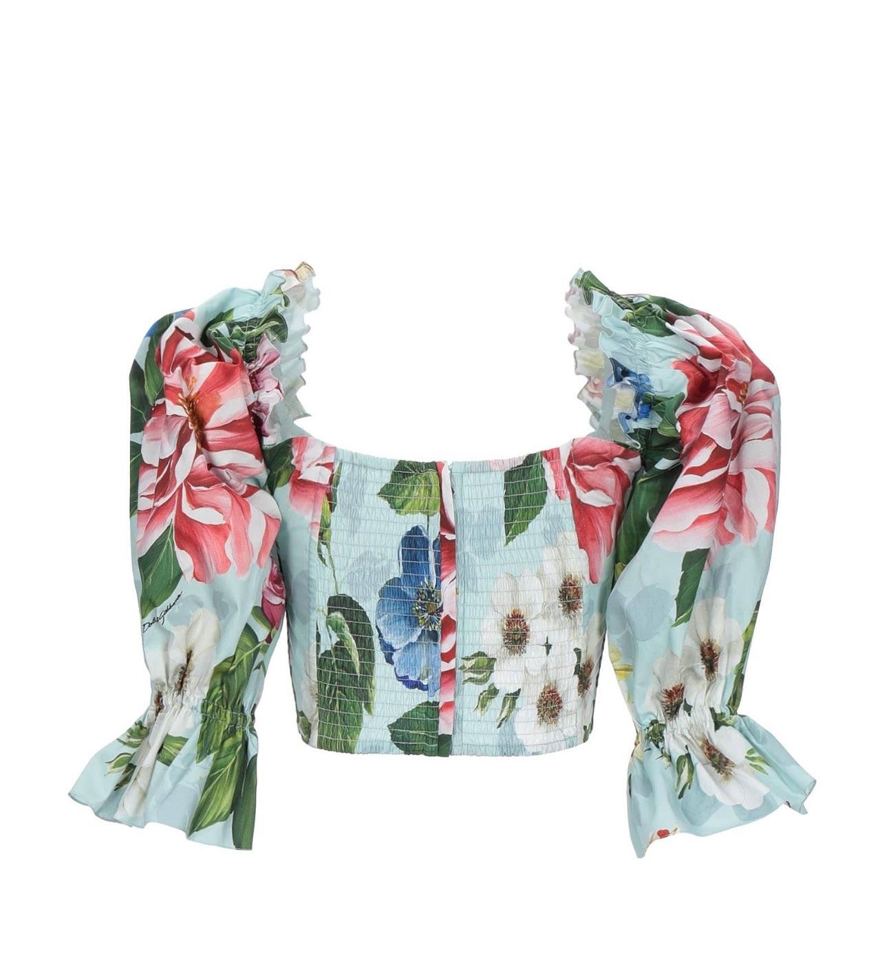 Dolce & Gabbana Floral Cropped Top