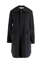 Comme Des Garcons Black Coat with Peter Pan Collar