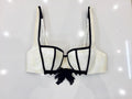 Chantal Thomass Couture Leavers Lace & Velvet Pad Corset Bra & Thong