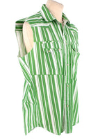 Phipps Tectonic Striped Cotton Poplin Rockhound Shirt