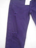 Sandro Purple Distressed Skinny Jeans