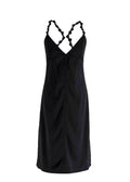Bottega Veneta Knotted Strap Satin Dress