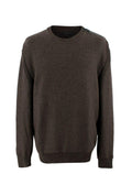 Belstaff Brown Zipped Shoulder Wool Jumper