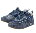 Deconstructed Denim Sneakers