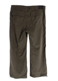 Paige Green Denim Toggle Hem Reid Trousers