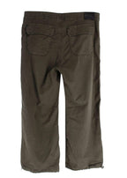Paige Green Denim Toggle Hem Reid Trousers