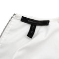 BCBG Max Azria White Lace-Front Shanine Top