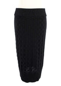 Altuzarra Black Knitted Button Down Midi Skirt