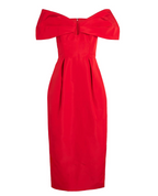Carolina Herrera Off-Shoulder Column Dress