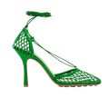 Parrot Green Mesh Sandals
