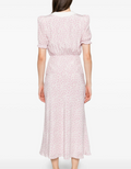Alessandra Rich Floral Print Midi Dress