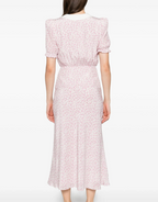 Alessandra Rich Floral Print Midi Dress