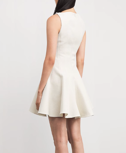 Maje Tweed Flared Mini Dress
