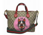 Gucci Bosco Patch Canvas Shoulder Bag