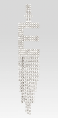 Retrofête Silver "E" Alphabet Earring
