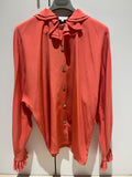 Chanel Orange Silk Blouse 2020