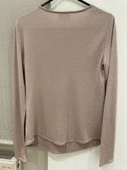 Giorgio Armani Wool & Silk Bow Detail Top