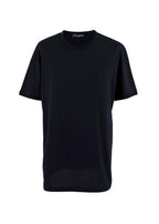 Crew Neck Black Cotton T-Shirt