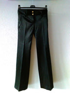 Dolce & Gabbana Satin Stretch Wide Leg Trousers