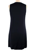 Celine Black Silk Contrast-lapel Mini Dress