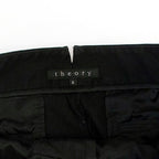 Theory washed black mini shorts