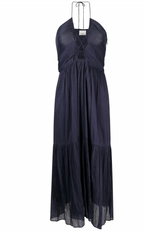 Isabel Marant Navy Birona Halterneck Dress