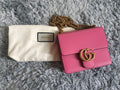 GUCCI SMALL MARMONT LEATHER BAG