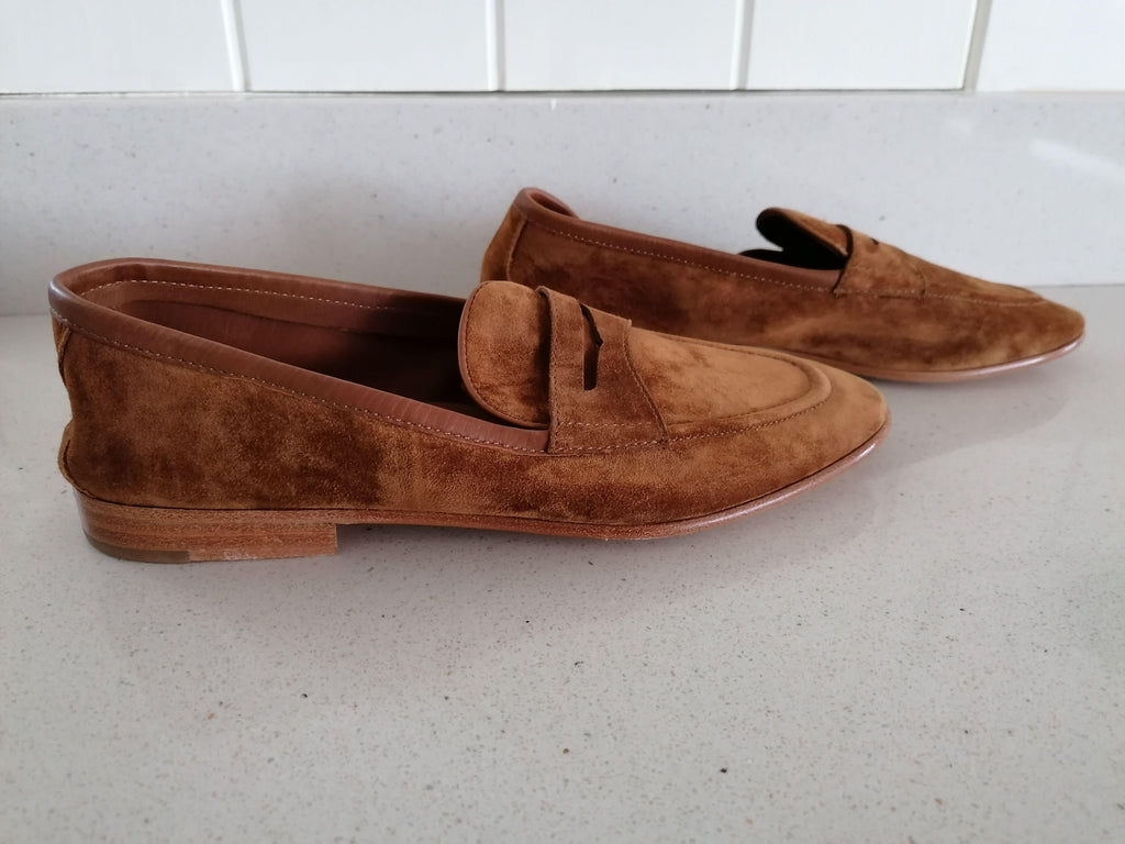 Polo Ralph Lauren Tan Suede Ashtyn Loafers