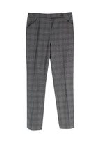 Giorgio Armani Grey Wool-Blend Checked Trouser