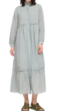 Sea New York Ruffled Sage Green Midi Dress