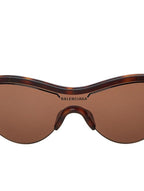 Brown acetate Ski Cat sunglasses
