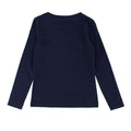 Lili Gaufrette Girls 8Y Navy Moon Print Top
