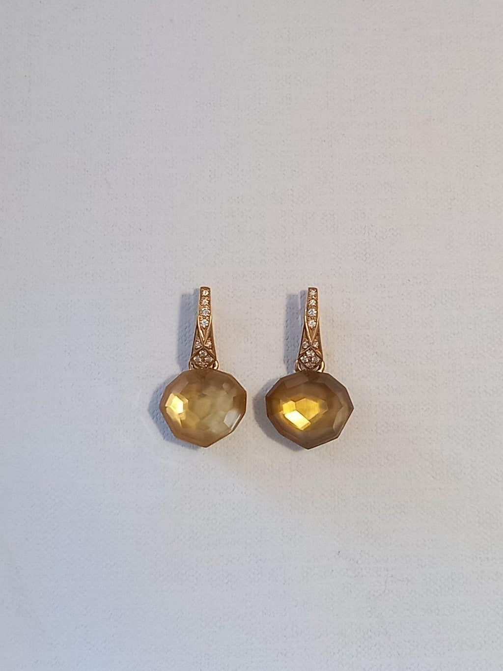 Stephen Webster 18ct Yellow Gold Citron & Diamond Earrings