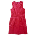 Theory red satin dress