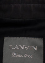 Lanvin Black Single Breasted Wool Blend Jacket