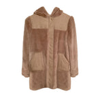 Chloe Kids Wool Faux Fur Hooded Jacket