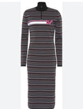 Chevron Jacquard Knit Dress