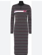 Chevron Jacquard Knit Dress
