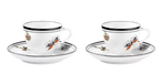 Richard Ginori 2 Tea Cups And 2 Saucers Set
