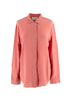 Falconeri Sunset Pink Silk Button Front Shirt
