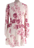Reformation Ferris Dress in Cream with Pink Florals